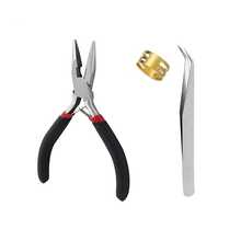 珠宝制作工具套装 + 尖头/弯头珠宝钳、不锈钢镊子、开口圈工具、12槽金银珠宝开口圈，适用于项链、手链DIY、龙虾扣和扣环维修套装 - 彩色 - 查看 12