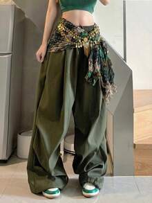 New Retro Jazz Dance Double-Layer Gold Coin Tassel Waist Chain Personality Hip Scarf For Belly Dance & Street Dance - Multicolor - View 7