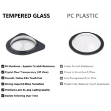 Front Camera Protector Shield For Refreshed Model 3 Highland And Model Y/YL HW4, 9H Tempered Glass Rainproof Protective Cover - 2025 Model - View 2