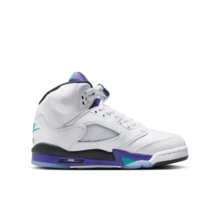 Nike Air Jordan 5 Retro OG BG 女款运动鞋休闲鞋 HQ7980-100 - 白黑/灰 - 查看 4