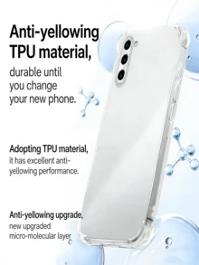 Transparent Shockproof Phone Case For Galaxy S26/S25/S24/S23/S22 Ultra & A Series - Anti-Yellowing, Military Grade Drop Protection, Clear Hard Back Cover,International Version, Not The Domestic Version - Clear - View 6