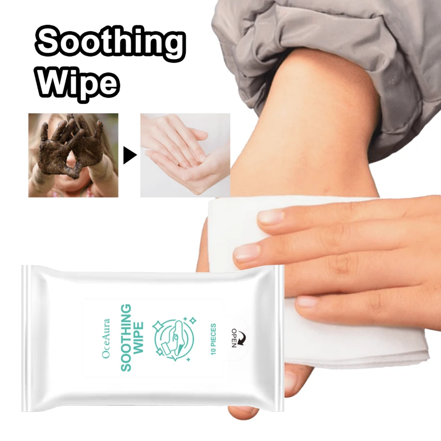 10片/包清洁湿巾，快速去除污渍，温和清洁手部和身体，速干一次性湿巾 - 濕紙巾 - 查看 1