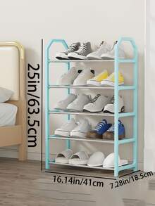 1pc 4-Tier Shoe Rack Organizer - Freestanding Shoe Cabinet, Suitable For Wardrobe, Entryway And Hallway - Easy To Install And Space-Saving - Multicolor - View 8