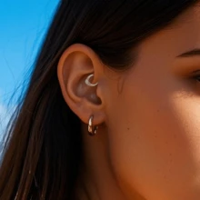 1 件装铰链式鼻环 20G 18G 16G 耳环 耳骨 鼻中隔 耳软骨环 女士身体穿孔唇环耳环。情人节礼物，妈妈礼物。 - 網狀水滴鼻環 - 查看 6