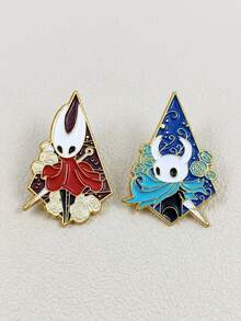 Hollow Knight Metal Brooch, Cartoon Game Character Accessory Badge, Creative Clothing Backpack Decor - Multicolor - View 10