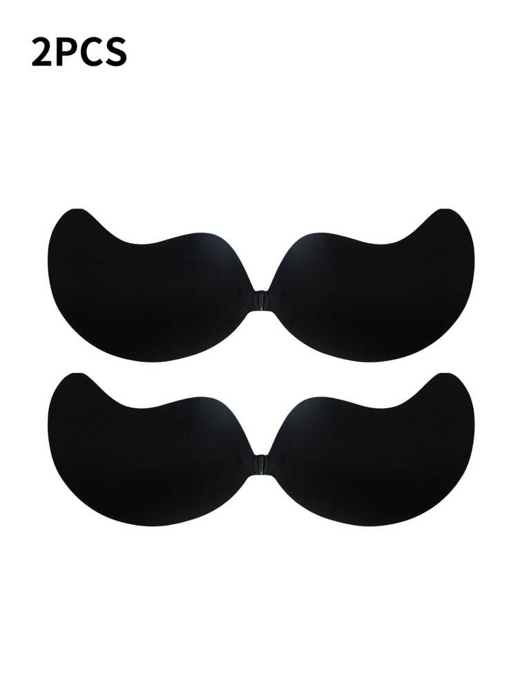 1 件装隐形聚拢粘性文胸：可重复使用的粘性无肩带露背文胸 – 强力支撑和深V设计，适合婚纱、低胸礼服和派对服装 - 彩色 - 查看 17