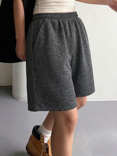 1pc Loose Casual Versatile Commuting Outdoor Sports Shorts For Teen GirlYoung Girl