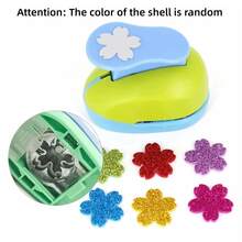 Random Color Flower Furador 7*6*4cm Diy Paper Cut Eva Foam Maker Puncher Scrapbooking Labor Saving For Hole Punch Embossing - Multicolor - View 3