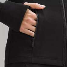 Lululemon Women's Define Jacket Nulu™ | Buttery-Soft Weightless Fabric | Slim Fit Streamlined Athletic Zip-Up | Luxury Studio-To-Street Performance Outerwear - màu đen - Xem 6