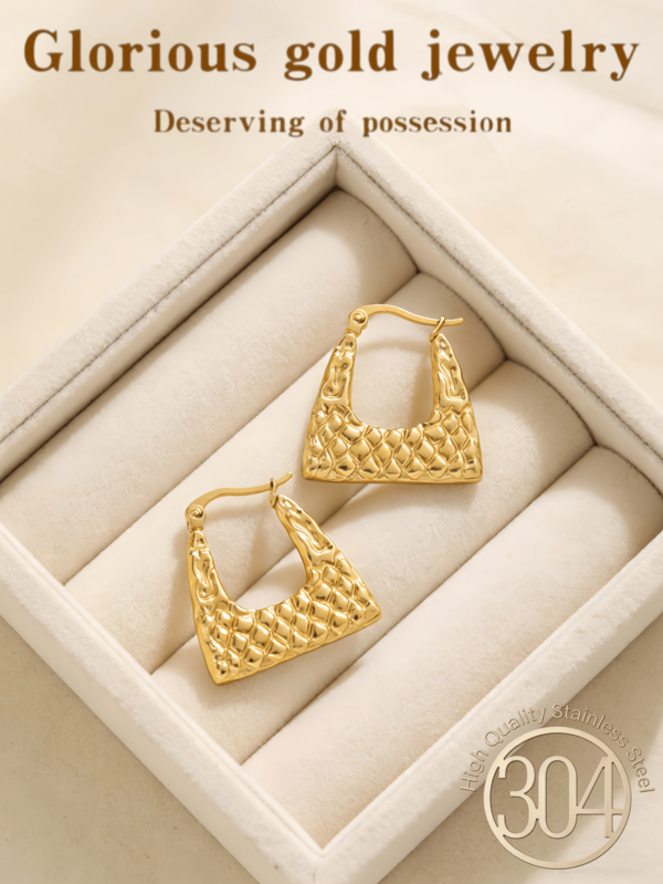 18K Gold Plated Earrings Set - Suitable For Women's Hypoallergenic Thick And Fashionable Gold Earrings - For Women's Jewelry Accessories - Suitable For Wearing In Various Occasions