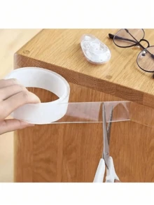 1 Rolo 1/3/5/10M Fita Dupla Face Resistente, Fita Adesiva Forte Reutilizável, Fita Nano Lavável e Removível de Uso Múltiplo, Adequada para Adesão em Casa/Escritório/Carro, Ideal para Ferramentas de Decoração Doméstica, Adesivos, Decalques de Parede - Multicolorido - Visão 6