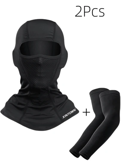 2 Pieces Set - Suitable For Both Men And Women. Includes Ski Mask Gloves, Windproof Mask, Suitable For Outdoor Activities Such As Skiing, Hiking, Cycling, And Rock Climbing.