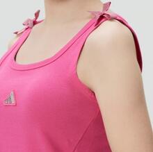 adidas 訓練運動跑步健身運動舒適無袖 瑜珈背心 女款 - 玫紅色 - 查看 4