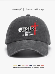 經典復古Y2K水洗「Jesus」原創棒球帽卡車帽,男女通用,適合四季春夏秋冬,情人節、單身派對、父親節、母親節、教師節、開學季、萬聖節、新娘、學生、教師的完美禮物,女性夏季旅行海灘必備,女性海灘帽,新娘婚禮必備,粉色、黑色波多黎各休閒頭飾女性卡車帽 - 均碼 - 查看 2