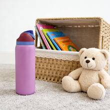 OwaIa Dusk Cloud Purple Large Capacity Stainless Steel Water Bottle, 32oz/945ml With Straw, Exquisite Look, Insulated For Hot&Cold Drinks/Iced Water, Keeps Warm For 24 Hours,For Leisure Work Sports Indoor Outdoor, Perfect Gift Choice - 紫色 - 查看 7
