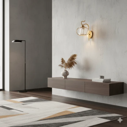 1/2盏复古金/黑色壁灯，北欧风格客厅照明，E27灯座，硬线连接，适用于创意玻璃卧室、床头柜、走廊、背景墙、酒店项目照明、铁艺装饰（不含灯泡）