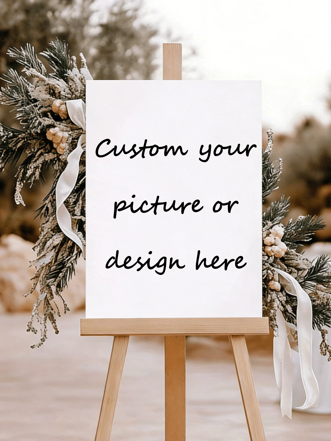 Customized Birthday Welcome Sign | Personalized Text, Multi-Purpose Decor, Suitable For Baby Shower, Wedding, Party, Valentine's Day, Christmas, New Year Gift, Durable Desktop/Upright Signage, Frameless PVC - Multicolor - View 1