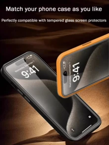 3片装隐私屏幕保护膜，兼容 17/16/15 Pro Max/14 Plus，钢化玻璃材质，兼容 13/11 Pro/X/XS Max/12 Mini/XR/6/7/8 Plus/SE2/SE3，防窥屏 - 無色 - 查看 8