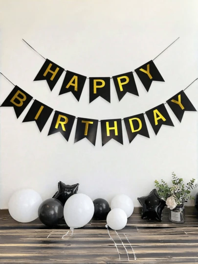 مجموعة من لافتات عيد الميلاد الورقية السوداء، لافتات عيد الميلاد بطبعات ذهبية، ولافتات زخرفية بأحرف معدنية عصرية، مناسبة لديكورات حفلات عيد الميلاد، ديكورات عيد ميلاد بموضوع أسود وذهبي، يمكن تعليقها داخليًا، ويمكن استخدامها كدعائم للصور. كما أنها مناسبة لديكورات عيد ميلاد باللون الأسود، والأعياد، وديكورات عيد ميلاد للرجال والنساء، وديكورات عيد الميلاد.