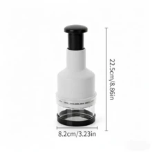 1pc Multifunctional Press Food Processor, Seasoning And Vegetable Chopper, Manual Press, And Portable, Easy To Operate, Kitchen Accessory. - Multicolor - View 8