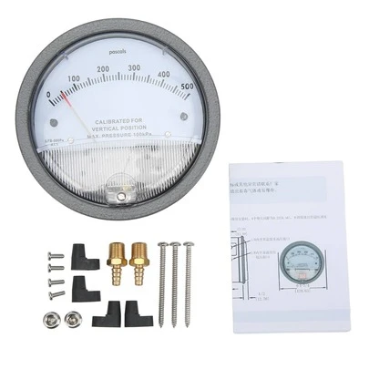 Differential Pressure Gauge Dial High Accuracy 1/8in NPT Aluminium For Electronics