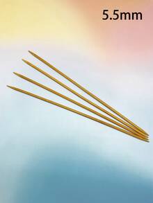4pcs Extra Long Carbonized Bamboo Double-Ended Knitting Needles, 35cm Smooth Straight Sweater Needles, 2.0-10.0mm Multiple Sizes Available, Suitable For Large Sweater Making, Scarves And DIY Knitting Crafts - Knitting Needles - View 28