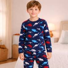Boys' Soft Warm Winter Pajamas Set, Sizes 10-14 Years - Nhiều loại - Xem 4