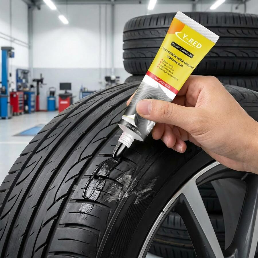 Tyre Repair Adhesive & Shoe Sole Glue - High Viscosity, Weather Resistant, Anti-High Temperature, Nail-Free Formula - Tire Rubber - View 1