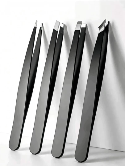 1PC Tweezers For Hair Removal Professional Tweezers Mini Tweezers For Travel Tweezers For Facial Hair Eyebrow Shaping Precision Tweezers Tweezers Best Tweezers For Sensitive Skin Suitable For Eyebrow Repair, Professional Facial Hair Removal, And Removal Of Endogenous Hair, With High Precision. Can Be Used For Hair Removal