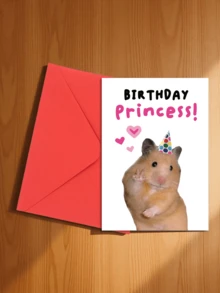 1pc "Birthday Princess" Celebration Greeting Card - Adorable Wishes For Daughter And Loved Ones (4.33x6.29 Inches + Envelope) | High-Quality Floral Crown Design | Suitable For Family, Friends And Special Occasions - Multicolor - View 9