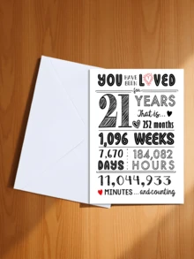 13/18/21/30 Birthday Celebration Set - Sparkling Number Decor Suitable For Her, Minimalist Photo Background Suitable For Him, Includes Greeting Card And Envelope - Style 2 - View 23