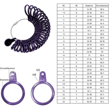 KLONKEE 27-Piece Ring Sizer Tool, Fits US Size 1-13 (Including Half Sizes) And UK Size A-Z, Precise Measurement, Durable & Portable, Suitable For Jewelry Enthusiasts - Steel Wire Rope Plastic Ring - View 2
