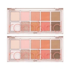 Rom&nd Better Than Palette 102g 08 Peach Dahlia Garden 2pcs | Eye Makeup Palette, Matte And Shimmer Eye Shadow, Sparkling Glittery, Various 10 Shades, Long Lasting, High Pigmented, Blendable - 08 桃色大麗花園 - 查看 1