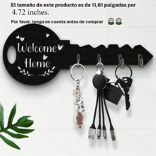 Ganchos para llaves - Negro1 - Ver 1