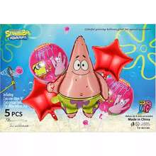 SpongeBob SquarePants Bộ 18 bóng bay bằng giấy bạc, đồ chơi trang trí tiệc sinh nhật chủ đề hoạt hình, trang trí tường tiệc sinh nhật. - Bộ - Xem 9