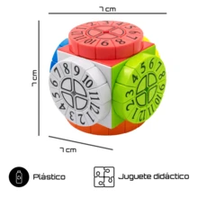 Cubo Rubik - Maquina del Tiempo - 7*7 cm - Multicolor - Ver 2