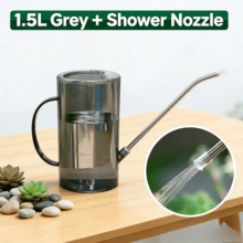 两件套（喷雾器+浇水壶）：手持长嘴浇水壶，带喷嘴，采用耐用塑料材质制成。四季皆宜，是花园维护、室内植物浇水和植物养护的理想之选。节日送礼佳品。 - 噴水壺 - 查看 11