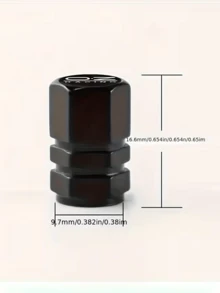 Bộ 4/8 nắp van lốp xe ô tô - Nắp van bánh xe hợp kim nhôm họa tiết la bàn đa năng, phù hợp với hầu hết các loại xe hơi, xe đạp và xe máy. - A - Xem 6