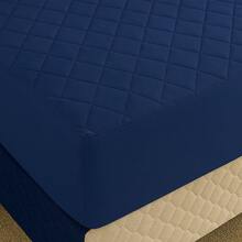 Waterproof Protective Cover With Elastic For Queen King Or Single Bed Mattress Quilted - Màu xanh lam - Xem 2
