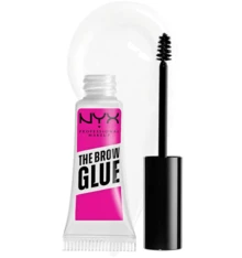NYX Professional Makeup The Brow Glue Extreme Hold Eyebrow Gel, Clear 01, 16H Hold, Vegan Formula, Natural Finish, Flake-Resistant - 無色 - 查看 1