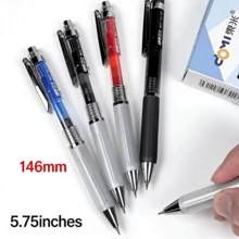 Bộ 3 bút bi gel dung lượng cực lớn - đầu bút mảnh 0.5mm, khoảng cách viết 1500m, viết trơn tru, khô nhanh, không tắc mực, thân bút mềm bán trong suốt, có thể nạp mực lại, kẹp kim loại - Lý tưởng cho sổ tay, văn phòng và trường học. - bộ bút gel - Xem 3