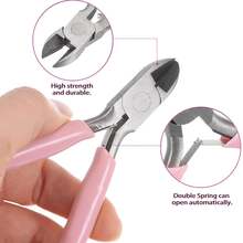 KLONKEE 1pc/8pcs Professional Jewelry Pink Handle Mini Pliers, Compact And Portable, Multi-Functional Precision Pliers (With Wire Stripping Function, Handmade Jewelry Making, Beading And Flat Wire Processing Tool), Suitable For DIY Jewelry Making - Pink - View 3