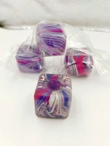 新款大理石纹理冰块仿真慕斯玩具，减压玩具，冰块慕斯 - 生日、节日、圣诞节的完美礼物 - 彩色 - 查看 10