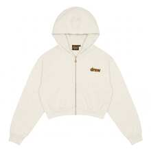 Drew House Cropped Zip-Up Hoodie - 白色 - 查看 1