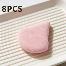 24/1pc Pink Triangular Velvet Powder Puff, Mini Pizza Powder Puff, Washable, Lightweight And Portable, Suitable For All Skin Types, Especially For Makeup Beginners, Ideal For Dry And Wet Use Powder. Can Be Used As Makeup Accessories, Powder Puff, Makeup Sponge, Powder Puff, Makeup Sponge, Etc. Suitable For Foundation, Primer, BB Cream, Sunscreen, Cushion, Blush, Etc., Perfect Replacement For Brushes, Cosmetics, Makeup Tools - Pink - View 8