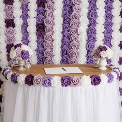 5/10/15/20/25/30pcs/Set Pink Artificial Flowers, Minimalist PS Foam Decorative Flowers, Home Decor (OPP Packaging)