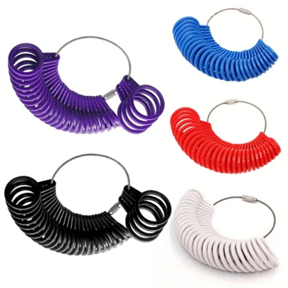 27-Piece Ring Sizer Tool, Fits US Size 1-13 (Including Half Sizes) And UK Size A-Z, Precise Measurement, Durable & Portable, Suitable For Jewelry Enthusiasts
