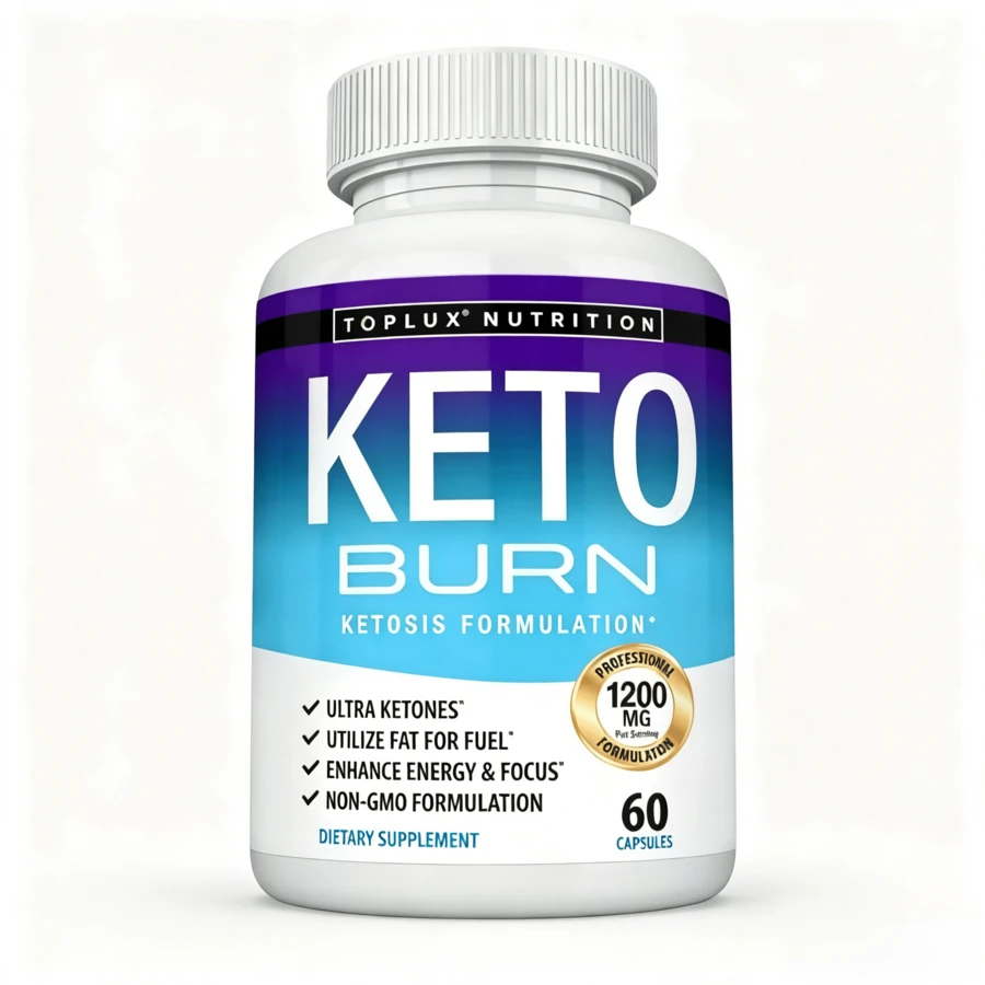 Toplux Keto Burn Capsules - 1200mg | Supports Ketosis, Utilizes Fat For Fuel & Boosts Energy - 1Pcs - View 1