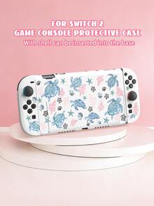 1pc Ocean Element Turtle Pattern Protective Case For Nintendo Switch 2 (2025) Game Console, Compatible With Switch NS/Switch OLED/Switch Lite, TPU Soft Shell, Universal Protective Cover, Switch Controller Protector, Switch Gaming Accessories, Anti-Drop, Anti-Slip, Scratch-Resistant, Stylish, Best Gift For Family And Friends - View 14