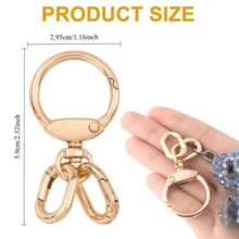 钥匙扣龙虾扣、狗扣、开口环、证件夹挂钩、弹簧扣、挂钩、背包扣 - 多色 - 查看 12